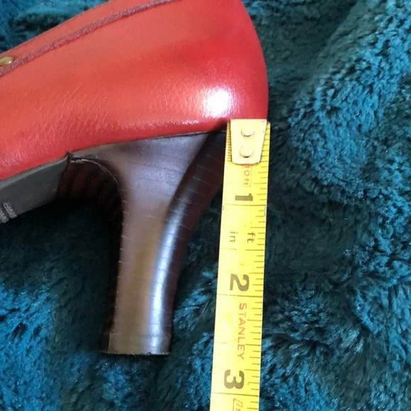 Aerosoles Red Leather Mary Janes, Sz 7.5 - Picture 13 of 15